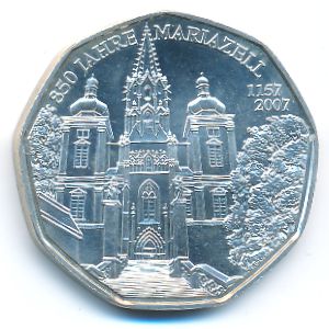 Австрия, 5 евро (2007 г.)