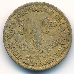 Cameroon, 50 centimes, 1925