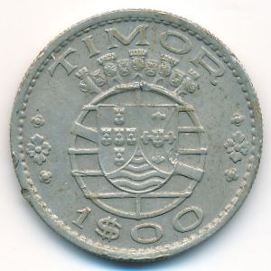 Timor, 1 escudo, 1958