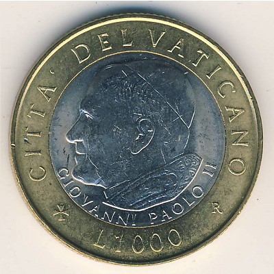 Vatican City, 1000 lire, 2001