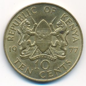 Кения, 10 центов (1969–1978 г.)