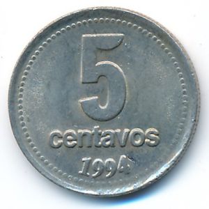 Аргентина, 5 сентаво (1994 г.)