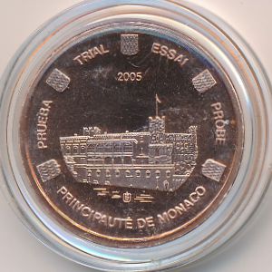 Монако., 1 евроцент (2005 г.)