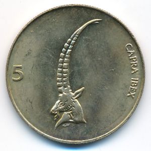 Словения, 5 толаров (2000 г.)