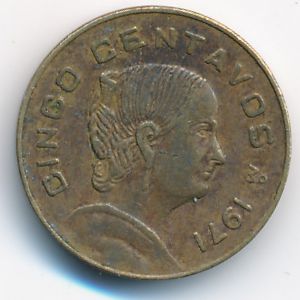 Mexico, 5 centavos, 1971