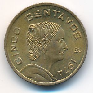 Mexico, 5 centavos, 1974