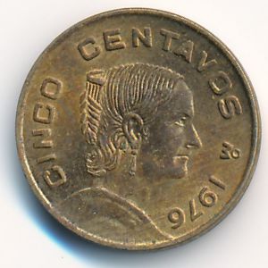 Mexico, 5 centavos, 1976