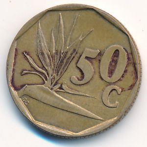 ЮАР, 50 центов (1995 г.)