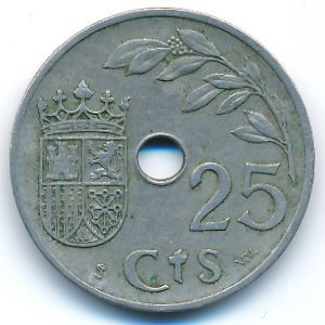 Испания, 25 сентимо (1937 г.)