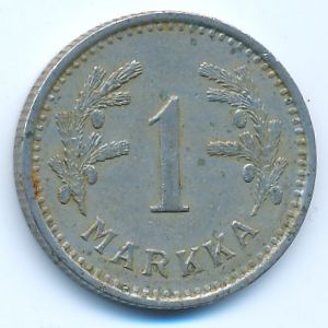 Finland, 1 markka, 1938