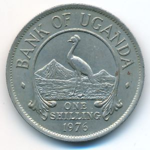 Uganda, 1 shilling, 1976