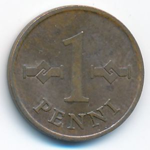 Finland, 1 penni, 1969