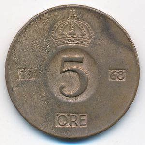 Sweden, 5 ore, 1968