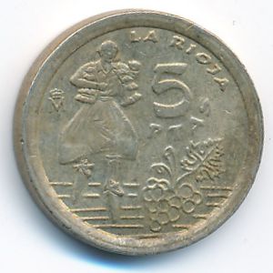 Испания, 5 песет (1996 г.)