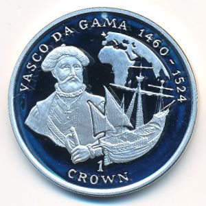 Isle of Man, 1 crown, 1998