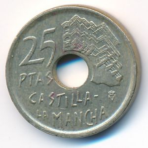 Испания, 25 песет (1996 г.)