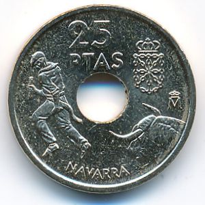 Испания, 25 песет (1999 г.)