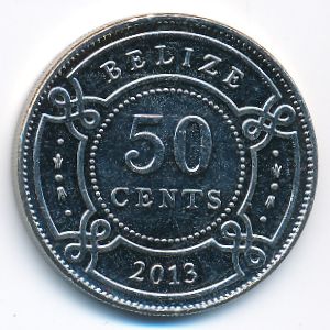 Белиз, 50 центов (2013 г.)