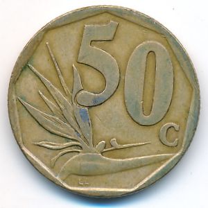 ЮАР, 50 центов (1996 г.)