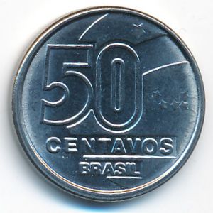 Бразилия, 50 сентаво (1989 г.)