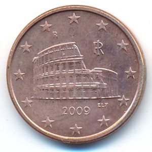 Italy, 5 euro cent, 2002–2018