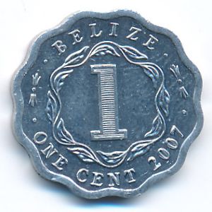 Belize, 1 cent, 2007