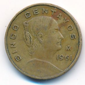 Мексика, 5 сентаво (1961 г.)