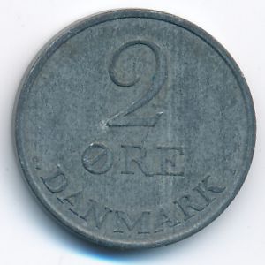 Denmark, 2 ore, 1959