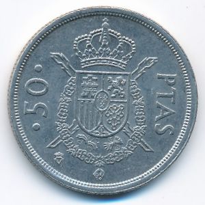 Spain, 50 pesetas, 1982–1984