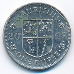 Маврикий, 1 рупия (2005 г.)