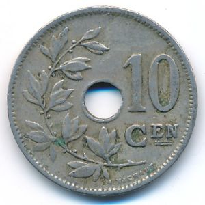 Belgium, 10 centimes, 1927