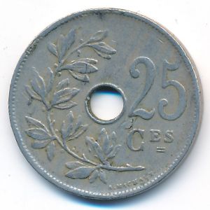 Belgium, 25 centimes, 1927