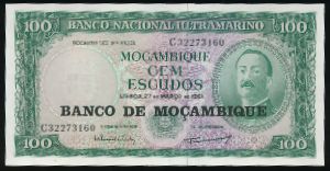 Mozambique, 100 эскудо, 1961