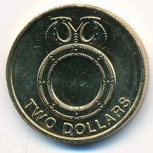 Solomon Islands, 2 dollars, 2012