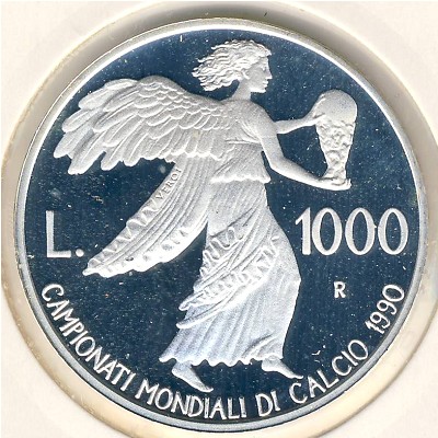 San Marino, 1000 lire, 1990