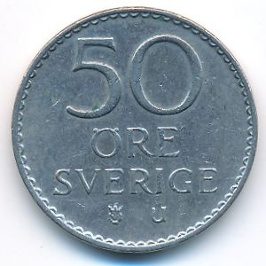 Sweden, 50 ore, 1973