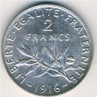 Франция, 2 франка (1898–1920 г.)