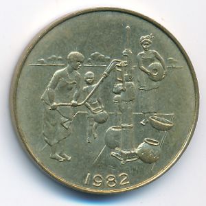 West African States, 10 francs, 1982