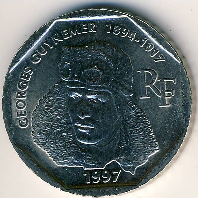 France, 2 francs, 1997