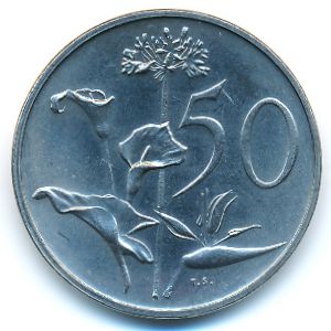 ЮАР, 50 центов (1975 г.)