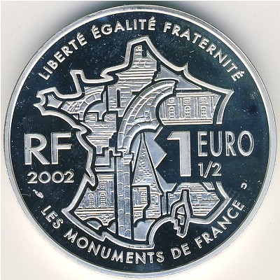 France, 1.5 euro, 2002
