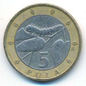 Botswana, 5 pula, 2000