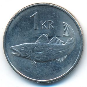 Iceland, 1 krona, 2003