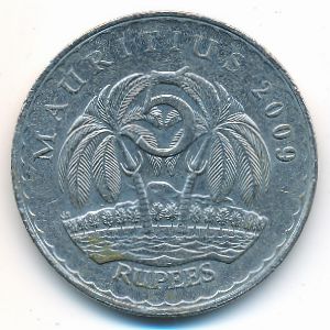 Mauritius, 5 rupees, 2009