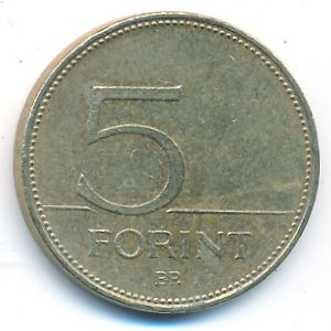 Hungary, 5 forint, 2010