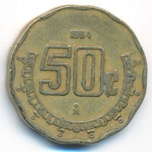 Мексика, 50 сентаво (1994 г.)