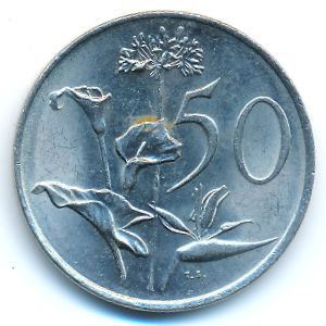 ЮАР, 50 центов (1985 г.)