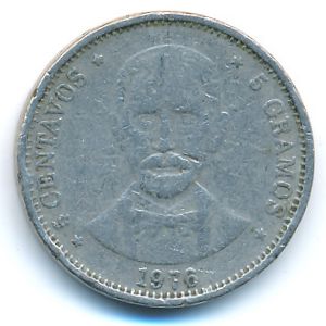 Dominican Republic, 5 centavos, 1976