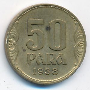 Yugoslavia, 50 para, 1938