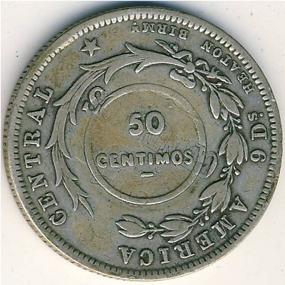 Costa Rica, 50 centimos, 1923